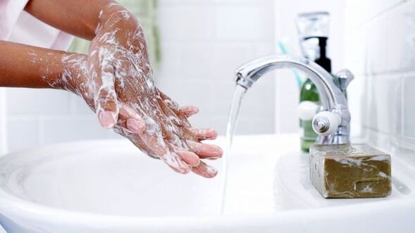 solucanları önlemek için el yıkama